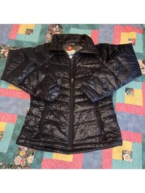 Columbia Women's Small Black TurboDown Omni-Heat Jacket Lightweight Insulated